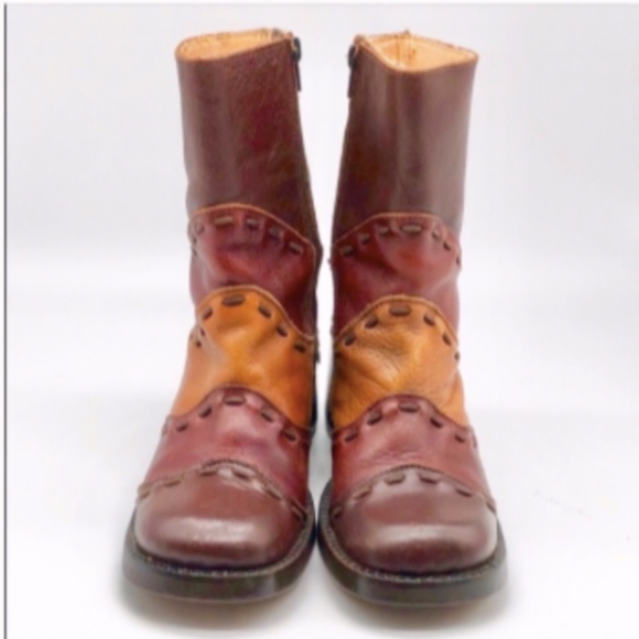 euro club Shoes | Euro Club Retro Patchwork Leather Boots | Poshmark
